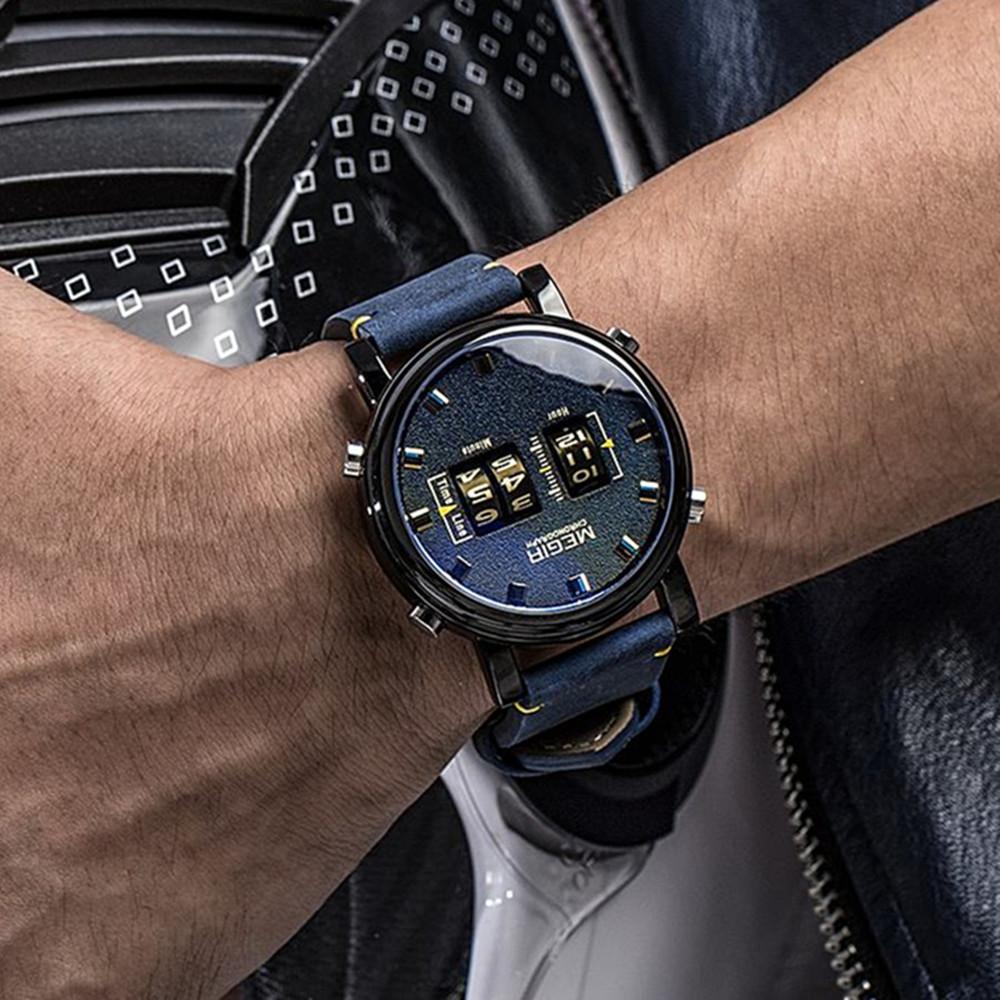 BERSIGAR Orologi rettangolari per uomo Cinturino in silicone cronografo