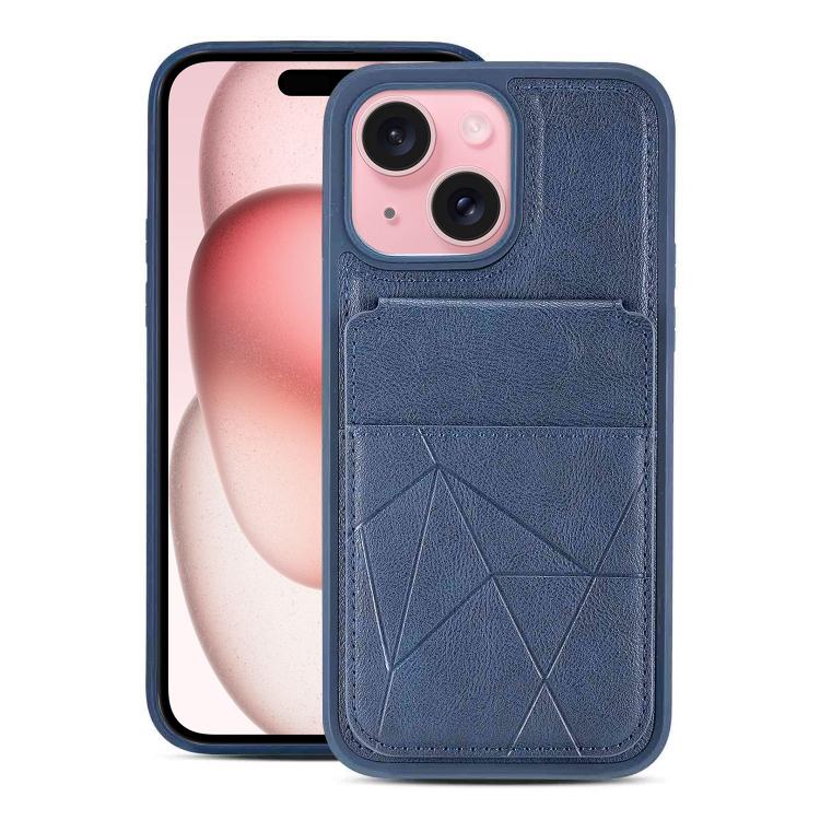Multifunctional Vertical Flip Card Wallet Holder Vegan Leather Back Phone Case