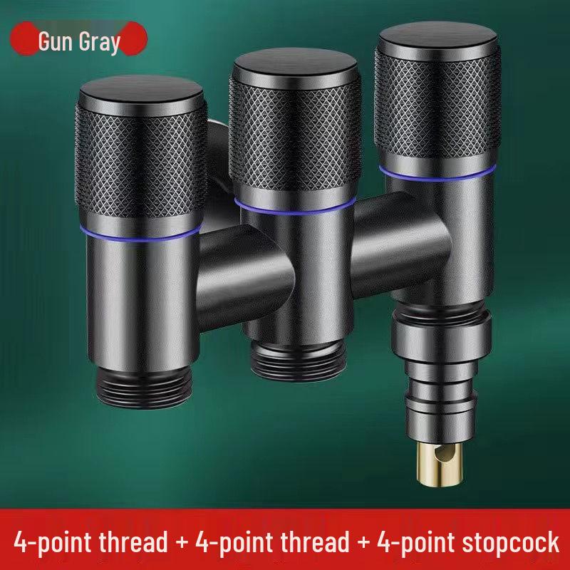 Multi-Port Angle Valve: Three-Way Faucet Diverter for Washing Machine