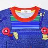 Fright Doll Halloween Cosplay Set: Kids' Long Sleeve Medium & Large Home Wear 7771