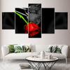 Most beautiful rose flowers 5 Piece Canvas Wallpapers modern Poster Modular art painting for Living Room Home Decor