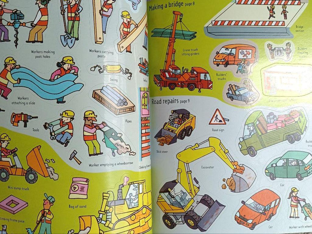 [USED] Usborne Stickerbook Set of 4 for Boys