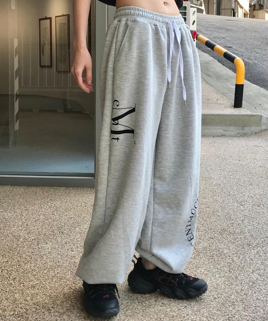 MUCENT Division Wide Sweat Jogger Pants Unisex (Grey, Black)