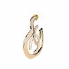 CHANEL Gap Heart Double C Metal Earrings Women's Style