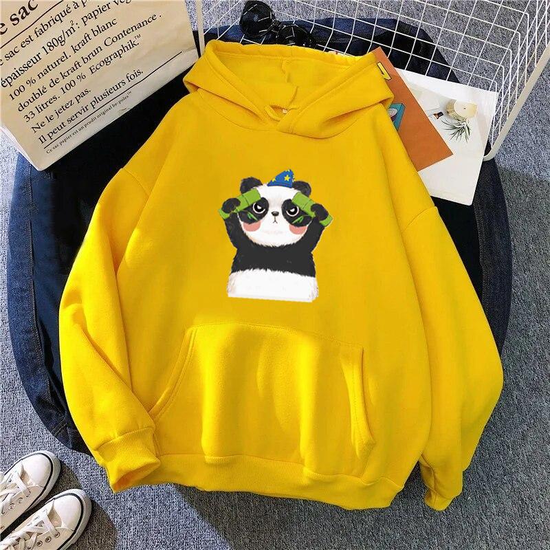 Sweat à capuche drôle le chat pour femmes, mode Kawaii coréen Harajuku, vêtements de dessin animé des années 90, capuche surdimensionnée pour filles