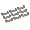 20 Pcs Arch Bridge Buckle 16.5x6x7mm Metal D Ring Connector Buckle with PH Screw for Leather