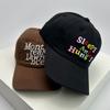 New Men Women Korean Letter Embroidery Baseball Hats Sunshade Versatile Breathable Snapback Caps Fashion Street Ins Recreational