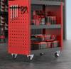 Drawer-Type Workshop Tool Cart: Three-Layer, Multi-functional Hand Cart & Storage Shelf for Car Repair.