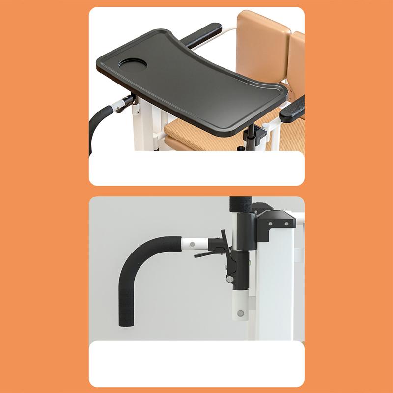 Patient Chair Hydraulic Transferred Lift Wheelchair w/180°Split Seat And Table