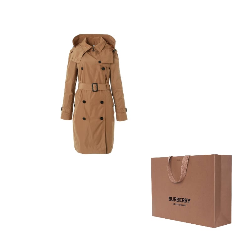 Burberry Pavasara/Vasara 24 Trenčmētelis Sieviešu Kamielis