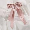 Angel Shushu Satin Long Ribbon Automatic Hairpin Pink Hair Clip Christmas Hairpin Girl's Hairpin