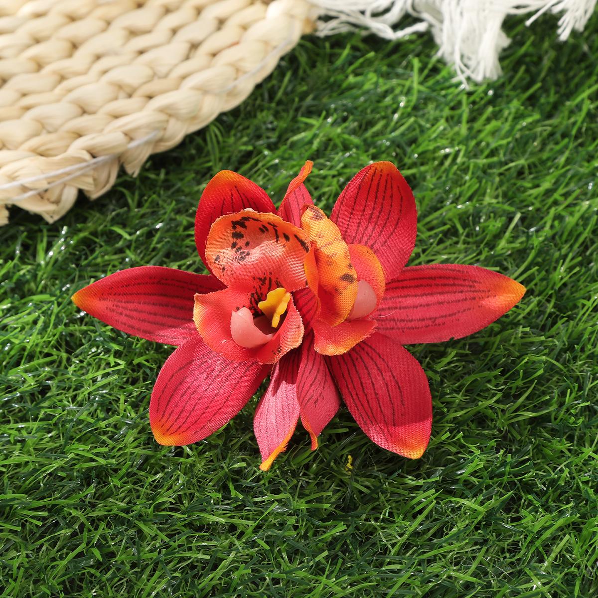 

Цветы орхидеи Заколки для волос Богемные Маленькая заколка Свадебная заколка Пляжная свадьба Цветок Женский Праздничная заколка для волос Аксессуары для волос