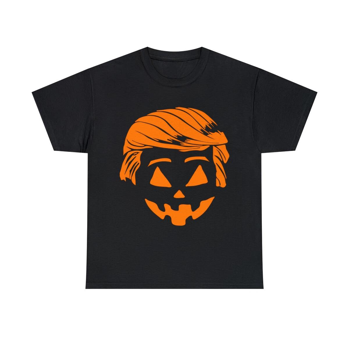Trump Halloween Trumpkin Costume Graphic Tee Shirt, S-5XL 4XL