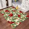 Cardinals holly foliage Christmas decor carpet Yoga living room room decor children's crawling mat doormat area rug