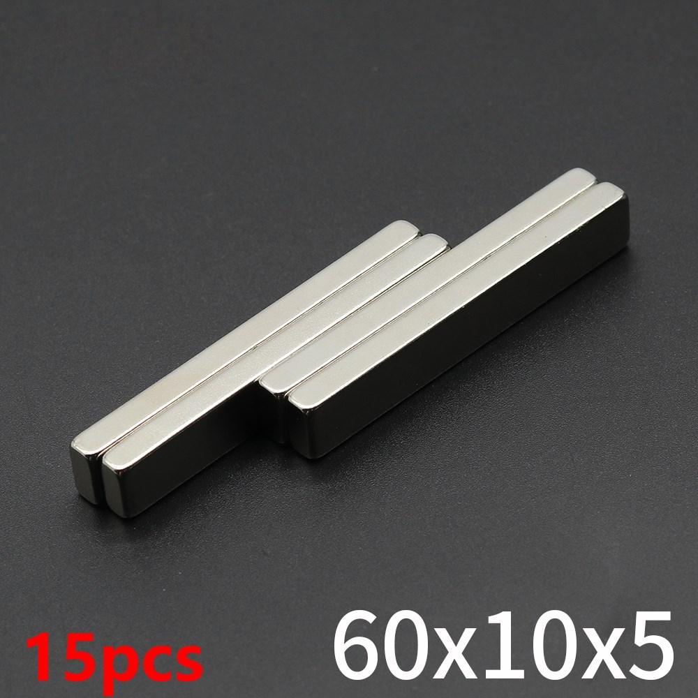 Powerful Neodymium Magnet N35 NdfeB Permanent Magnetic imanes Block Super Strong Fridge Magnets DIY 60x10x3 60x15x5 60x20x10mm