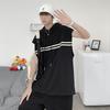 Men's Trendy Summer Hooded Sleeveless Tank and Shorts Set - Casual Two-Piece Sportswear