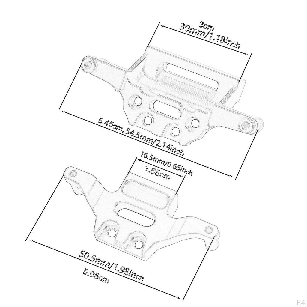 Front and Rear Shock Absorber Metal Mounts Mount Brackets 1:20 RC Vehicles Toy Parts for