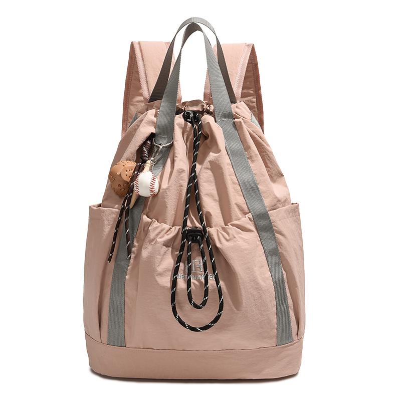 

Водонепроникний жіночий рюкзак Оксфорд Модна повсякденна сумка з вишивкою Дизайнерська жіноча дорожня сумочка великої місткості Сумки для покупок рожевий