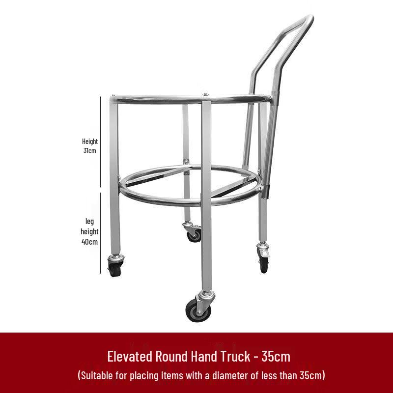 Deer Color Stainless Steel Wheeled Stockpot