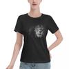 Lion Face Maks TShirt Women Short Sleeve T Shirts ONeck Streetwear Cotton Summer Tees Streetwear