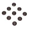 50pcs Dark Brown 4 Hole Buttons Wide Edge Sewing Buttons Craft Wooden Buttons  DIY Craft