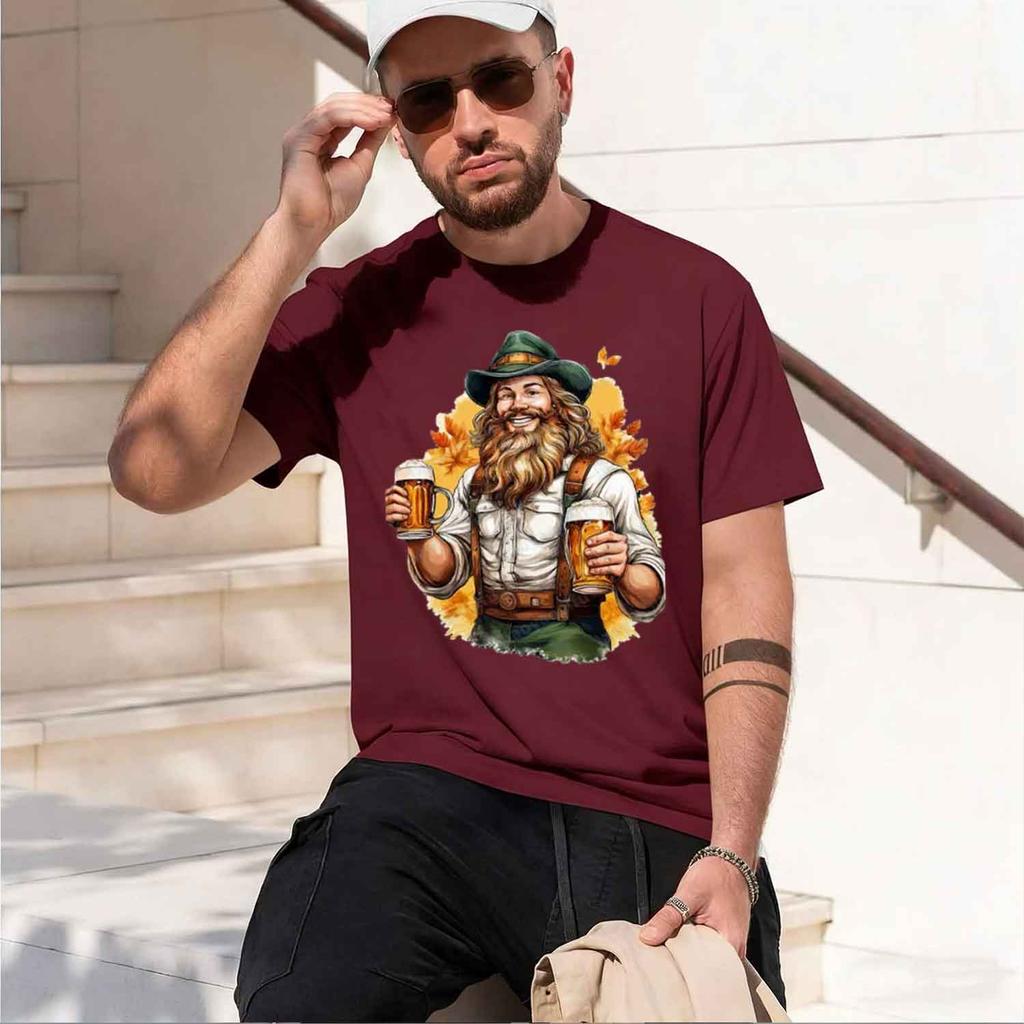 Oktoberfest Festival Funny T Shirt For Unisex Unisex Beer Enthusiasts Bavarian Py Outfit Short Sve With Beer Stein Print 2026 New Mo