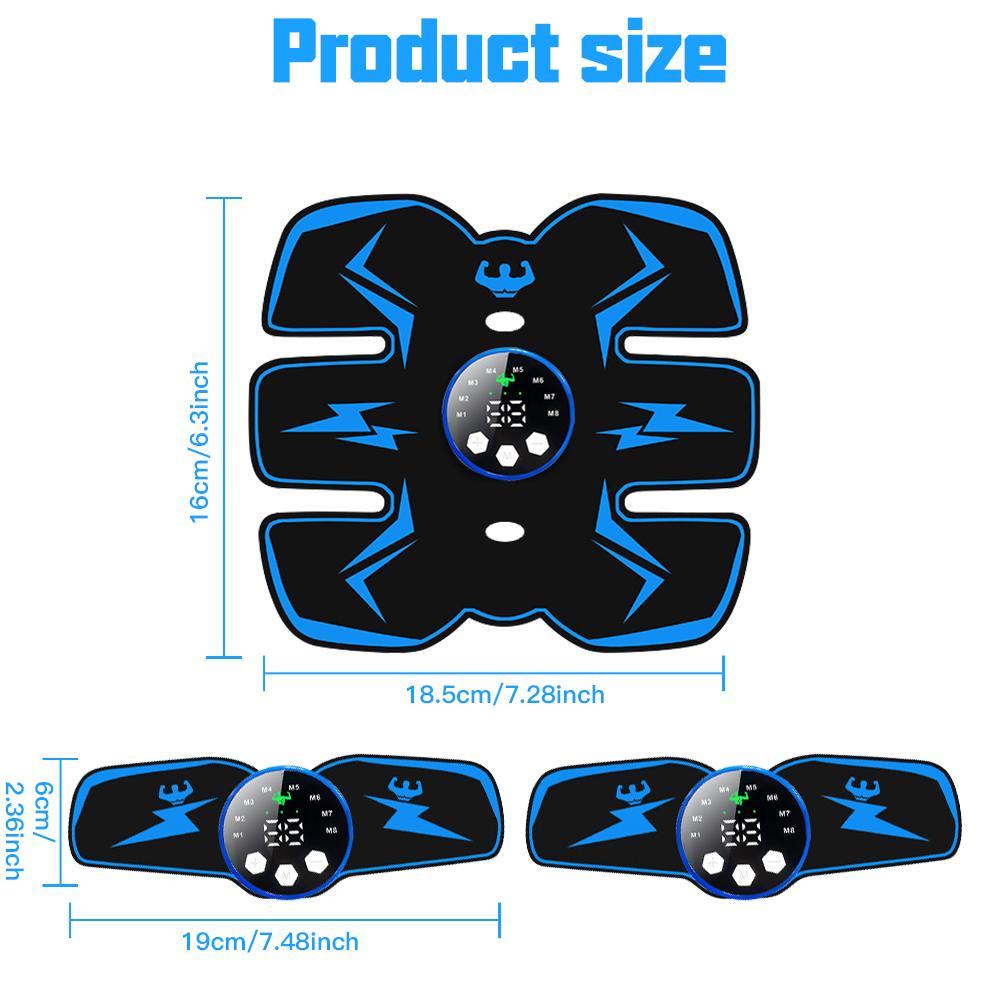 NEW USB Rechargable EMS Muscle Stimulator Electric Massage Therapy Pain Relief Meridian Full Body Massager Intelligent Fitness