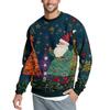 Christmas Print Loose Men's Hoodie