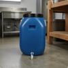 Storage Barrel with Inner Lid and Spigot Sturdy HDPE Water Bucket Portable Container for Liquid Storage