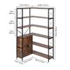 SucceBuy 5/6/7 Tier Corner Shelf Corner Bookshelf with Storage Shelves for Collectibles Display Shelf for Bedroom Living Room