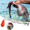 9CM/27G Squid Jig Hook with Colorful Beads Swivel Double-layer Umbrella Hook Cuttlefish Sleeve Fishing Hook Freshwater Saltwater Fishing Accessories