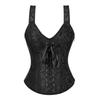 Topuri tip corset cu bretele late din brocart jacard pentru femei