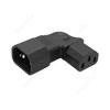 C14 C13 AC Adapter Left Right Angle Socket IEC 320 3pin Male Female Extension 90 Degree Down Up Angle AC Plug Converter