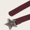 Red Fashion Jeans Belt Five-pointed Star Buckle Hip-hop Waistband Retro Women's Belt