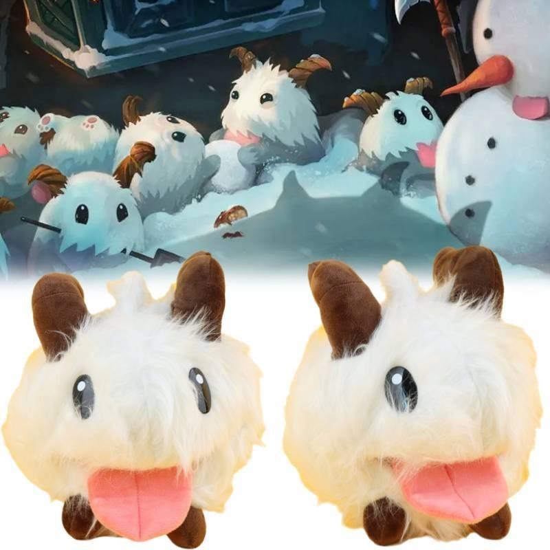 Adorable 25cm Poro Plush Toy Cuddly Stuffed Animal Short Plush For Kids Gift