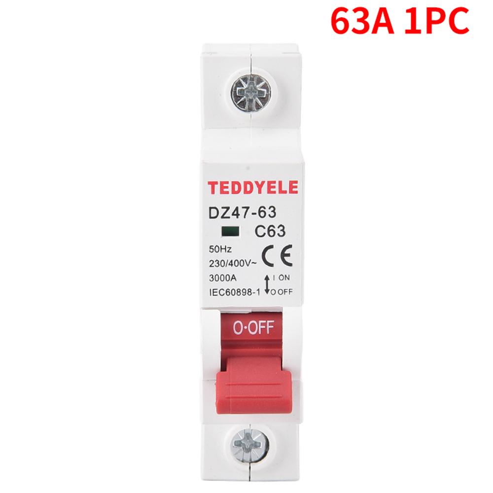 Jistič, 1P, volitelný 10A-63A, AC 230V~400V, vhodný pro domovní rozvodnice