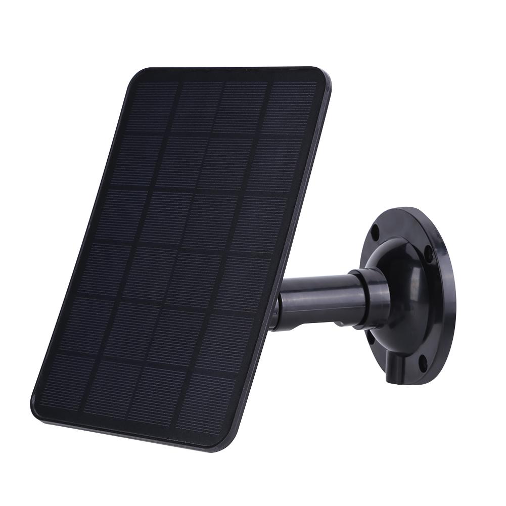 5V 20W Solar Panel Charger Wall Mount Monocrystalline Portable Solar Panel 360 Adjustable Bracket for Doorbell Courtyard Lights