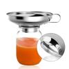 Lejek ze stali nierdzewnej o szerokim wlocie Lejek do konserwowania Kubek Dżem Sos sałatkowy Lejek Filtr do słoika Filtr oleju Wino Woda Przyprawy