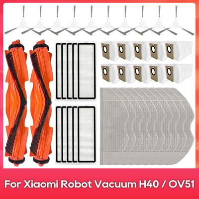 Fit For ( Xiaomi Robot Vacuum H40 / OV51 ) Main Side Brush Filter Mop Dust Bag Robot Vacuum Cleaner Parts Accessories