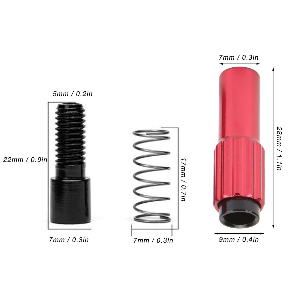 Brake Cable Adjuster Screw Aluminum Alloy Bike Cable Adjuster Barrel for Road Mountain Bike