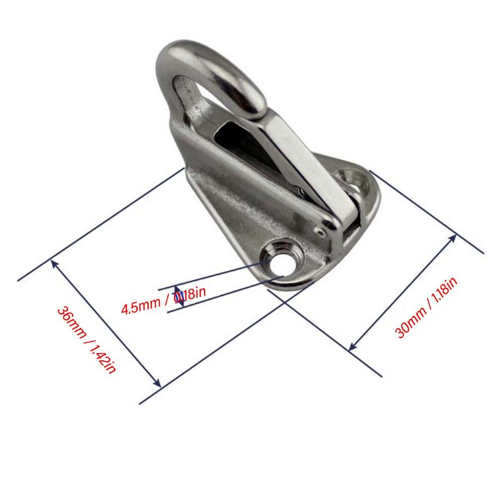 6Pcs Set 316 Stainless Steel Boat  Hanger Silver Marine Hook  Watercraft Application