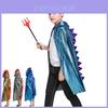 Adorable Dinosaur Cape Cloak For Halloween Cosplay Soft And Comfortable Fabric Unisex