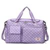 Travel bag, large capacity, polka dot design, fashionable sports and fitness bag, with separate compartments for wet and dry items, yoga training
