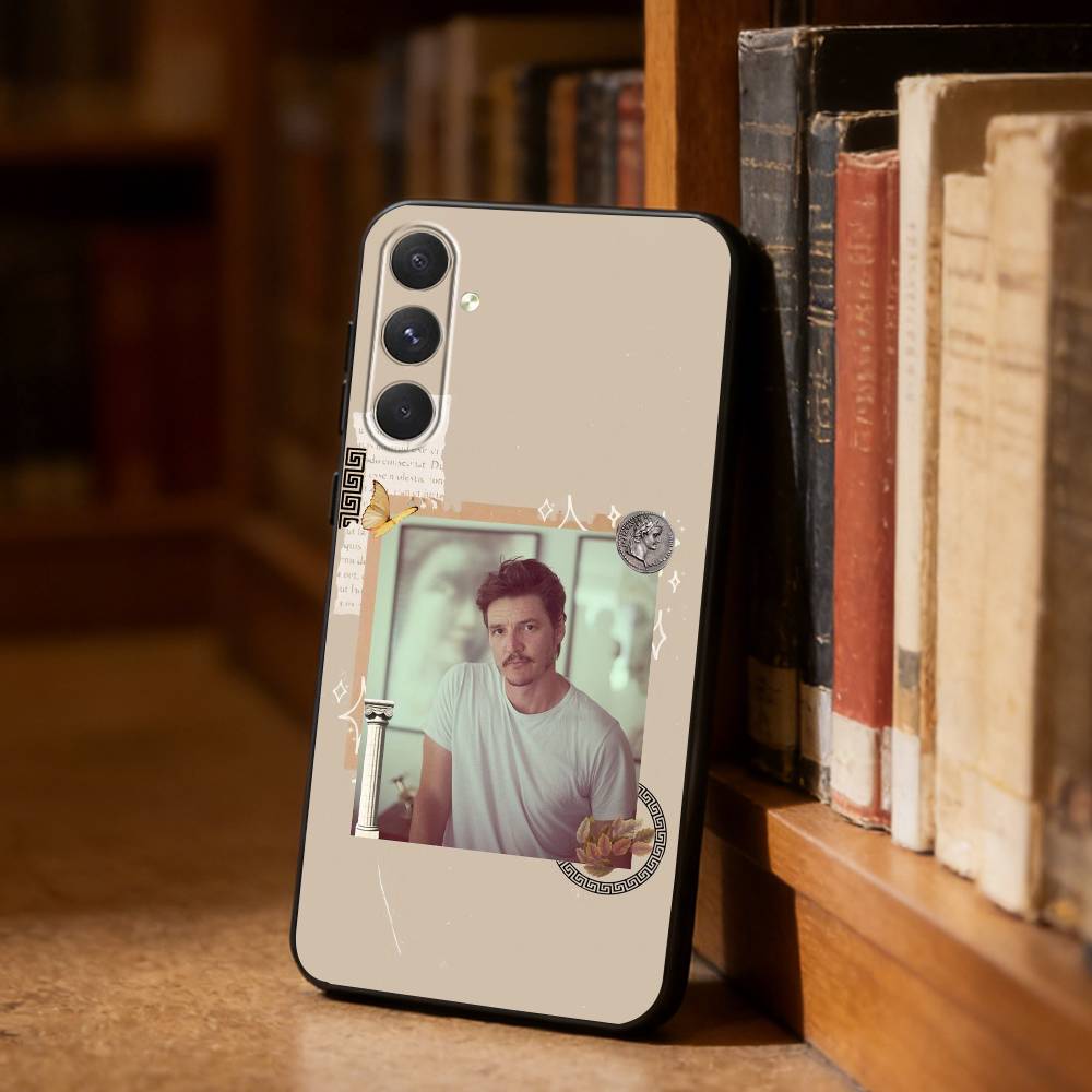 P-Pedro Pascal Actor Phone Case For Samsung S26,S25,S24,S23,S22,S21,Plus,Fe,Lite,Others Black Cover