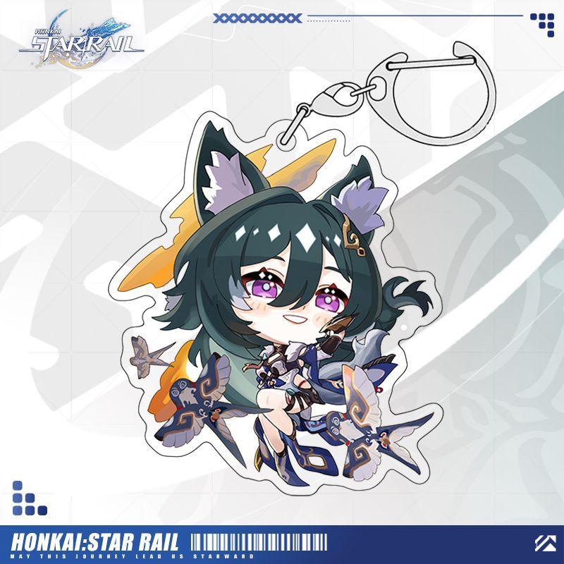6CM Spel Honkai Star Rail Fuxuan Perifere Sleutelhanger Tas Accessoires Anime Figuren Hanger Sleutelhanger Ring Sleutelhangers Cadeaus 6 cm&Commonly&Commonly black