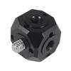 Versatile Six-head Converter ARRI 1/4" 3/8" Transfer Screw Holes Adapter for DSLR Camera Vlog Kit Flash Light Stand