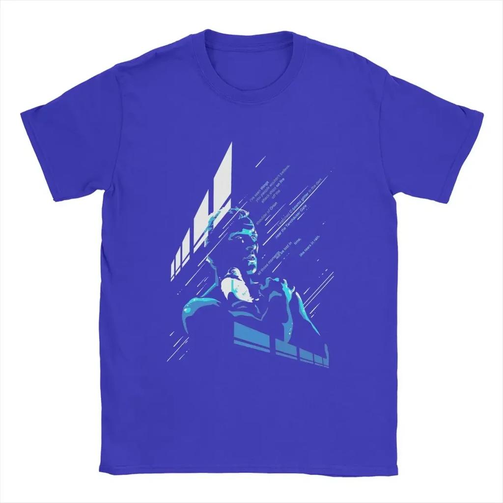 T-shirt Unisex Pesanti Ispirate a Blade Runner Like Tears In Rain 2049 Y2k Harajuku Top in Puro Cotone Manica Corta Girocollo Regalo