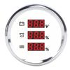 52mm Digital Voltage Sewage Water Level Gauge Waterproof Red Backlight Secure Connection Sewage Water Level Voltmeter