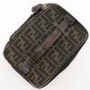FENDI Folding vanity Pouch Zucca Brown Nylon canvas Women Used