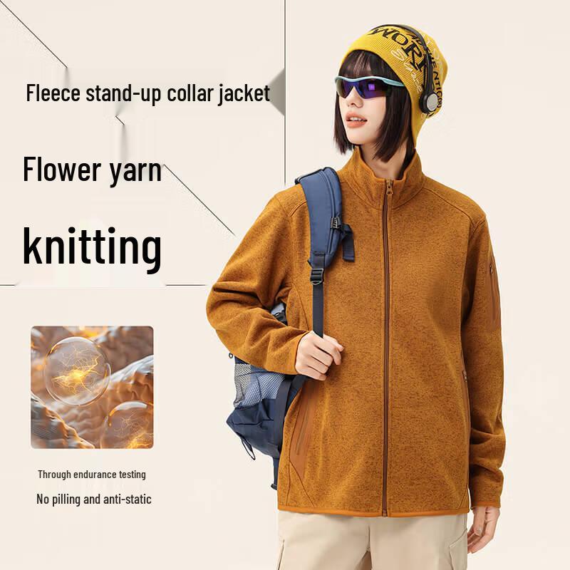 

XueZhongFei Unisex Fleece Stand-Collar Sport Sweatshirt